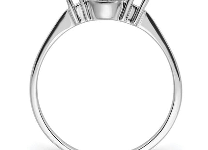 14k White Gold Polished Diamond & Pearl Ring Mounting (Style X9742)