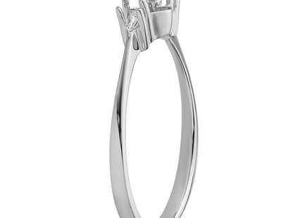 14k White Gold Polished Diamond & Pearl Ring Mounting (Style X9742)