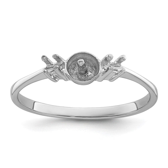 14K white gold diamond ring
