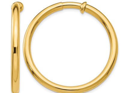14K gold hoop earrings