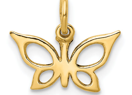 14k Butterfly Charm, 13 x 13mm