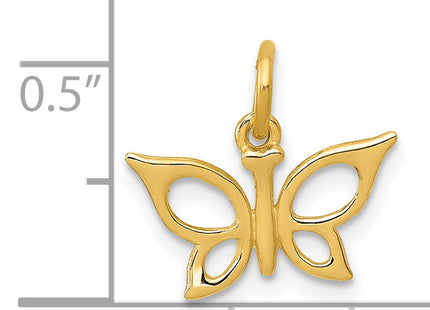 14k Butterfly Charm, 13 x 13mm