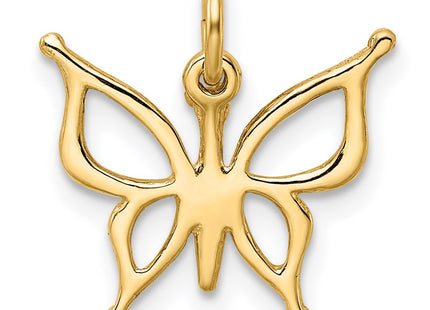 14K Swallowtail Butterfly Charm, view 4