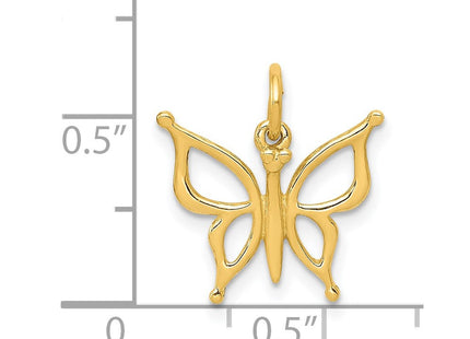 14K Swallowtail Butterfly Charm, view 3