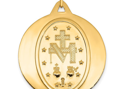 14k Miraculous Medal Pendant (Style XAC209)