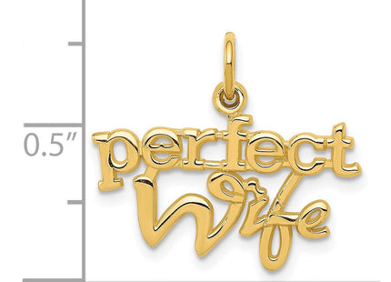 14k PERFECT WIFE Charm (Style XAC293)