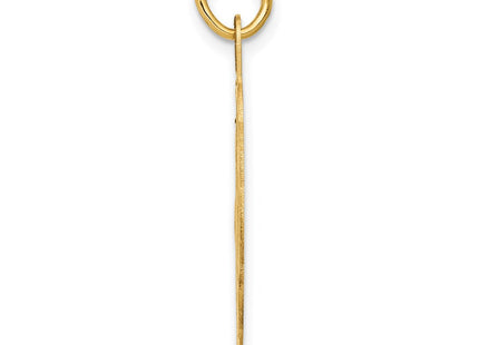 14K gold disc charm, alternate view