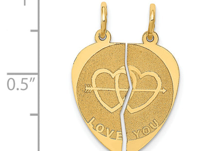 14k Break-apart I LOVE YOU Charm