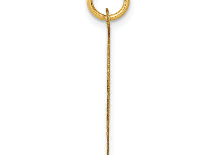 14K A Date TO Remember Disc Charm, 26 x 19mm