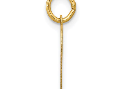 14K gold charm, alternate view