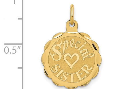 14K gold charm, another view
