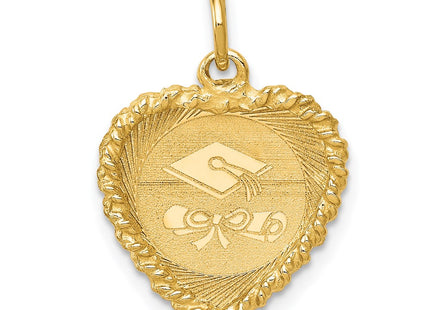 14K gold graduation charm