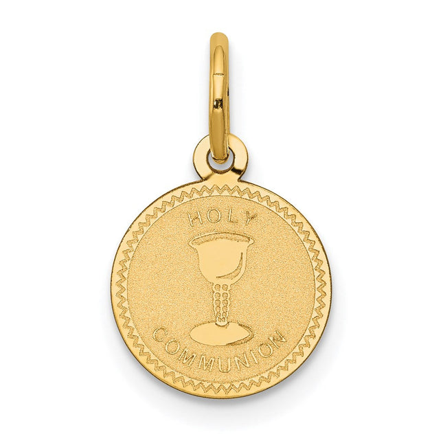 14k Holy Communion Charm, 17 x 11mm