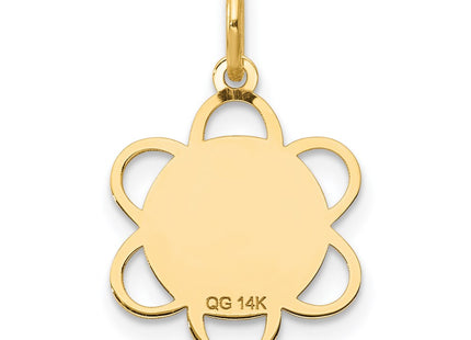 14K gold charm, further view