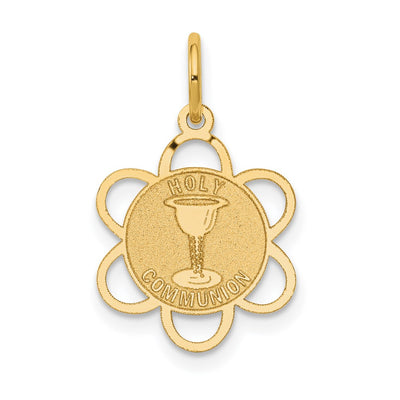 14K Holy Communion Charm, 20 x 13mm