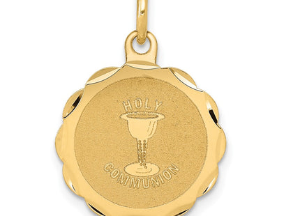 14K gold disc charm