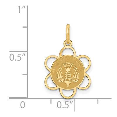 14K My Confirmation Charm, 22 x 13mm