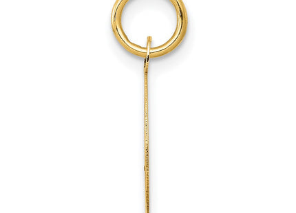 14K gold disc charm, alternate view