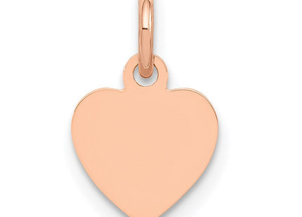 14K rose gold disc pendant