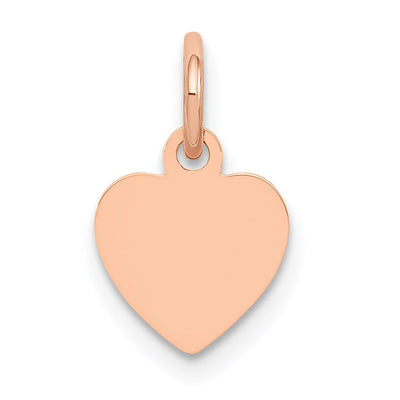 14K rose gold disc pendant