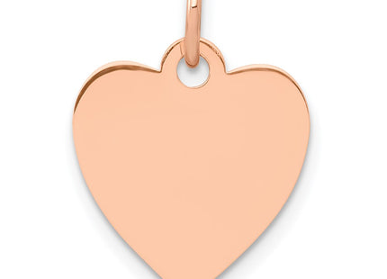 14K rose gold disc pendant