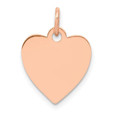 14K rose gold disc pendant