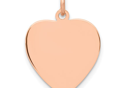 14K rose gold disc pendant