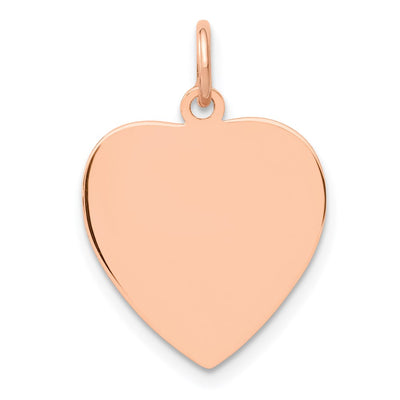 14K rose gold disc pendant