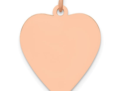 14K rose gold disc pendant