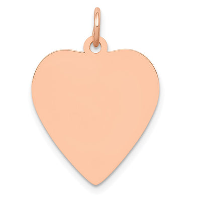 14K rose gold disc pendant