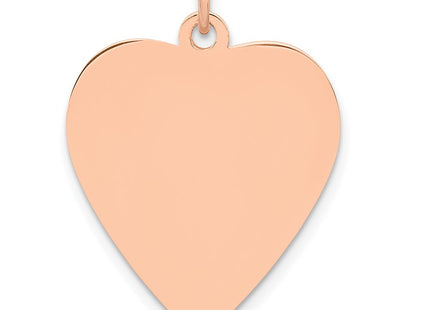 14K rose gold disc pendant