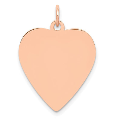 14K rose gold disc pendant