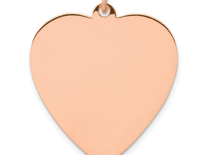 14K rose gold disc pendant