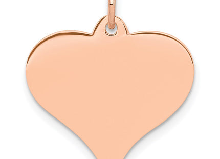 14K rose gold disc pendant