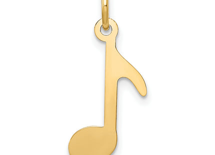 14k Polished Musical Note Charm