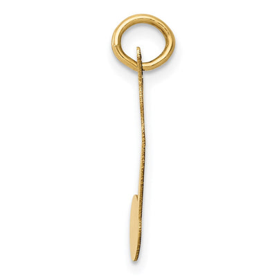 14K Polished Musical Note Charm