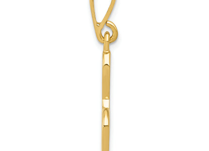 14K Treble Clef Charm, 30 x 10mm