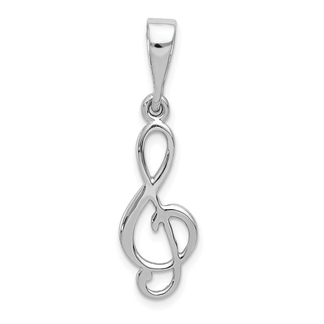 14k White Gold Pendants Style XAC932 - Classique Jewelry Inc.