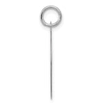 14K White Gold Polished Engravable Golden Retriever Disc Charm view