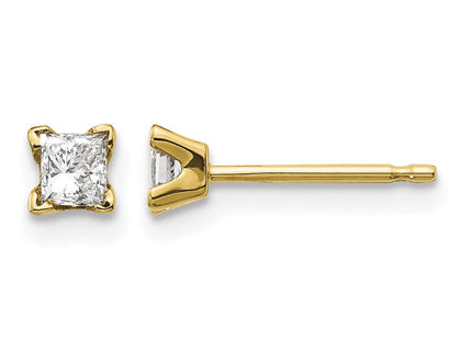 14K gold diamond earrings