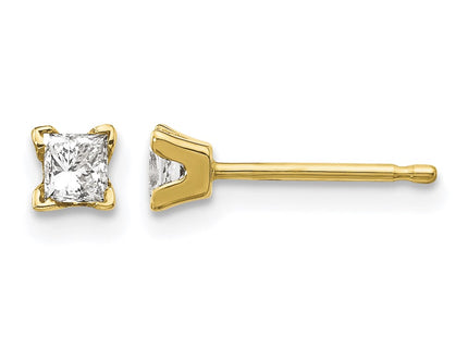 14K gold diamond earrings