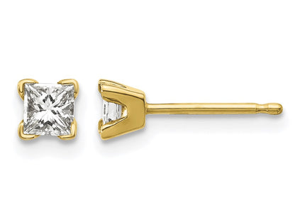 14K gold diamond earrings