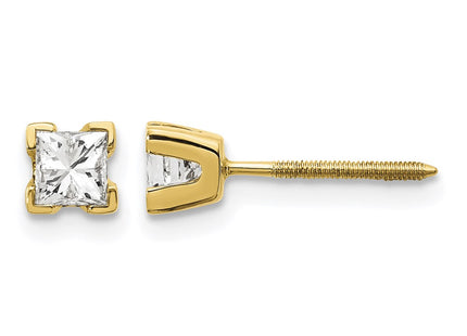 14K gold diamond earrings