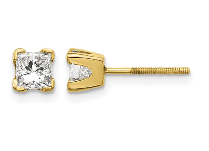 14K gold diamond earrings