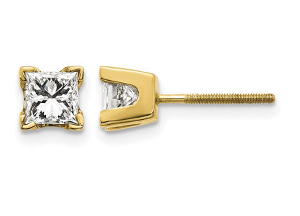 14K gold diamond earrings