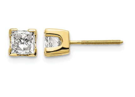 14K gold diamond earrings
