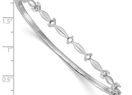 14k White Gold Bracelets Style XB178 - Classique Jewelry Inc.