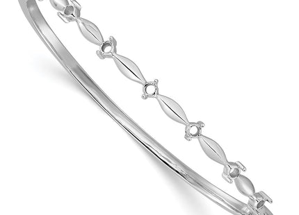 14k White Gold Bracelets Style XB178 - Classique Jewelry Inc.