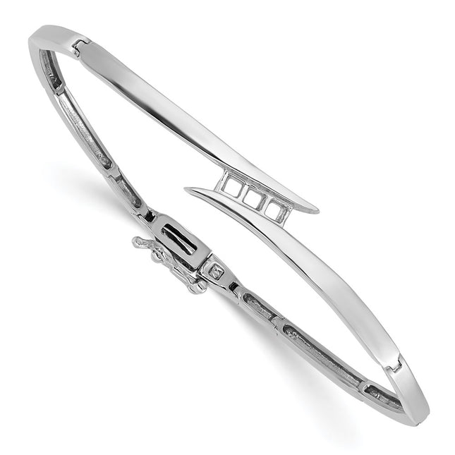 14k White Gold Bracelets Style XB191 - Classique Jewelry Inc.