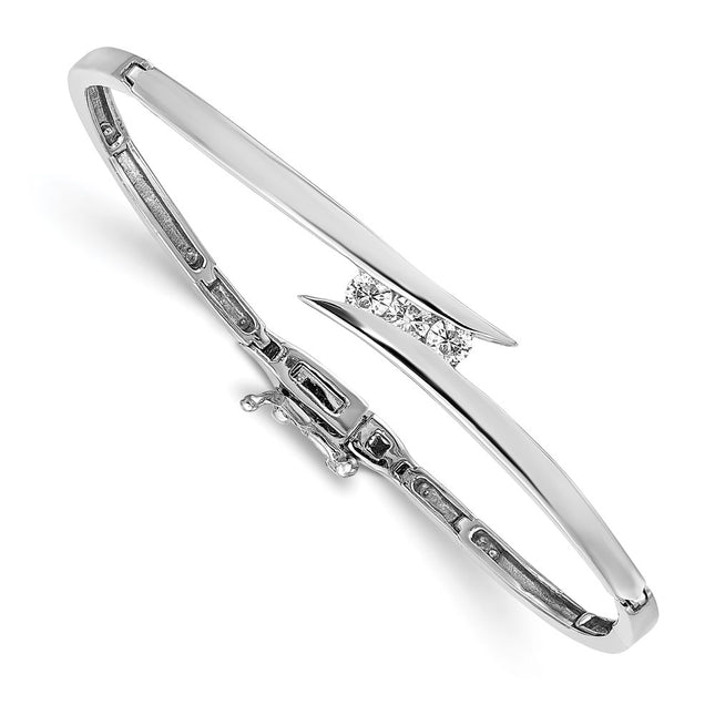 14k White Gold Bracelets Style XB191VS - Classique Jewelry Inc.